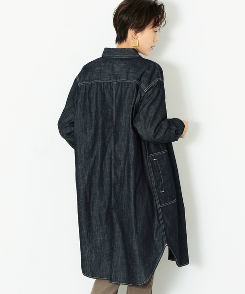 Lee（リー）の「Lee/リー ワークワンピース　ジャケット（シャツワンピース・レディース・ワンウォッシュ/ベージュ/ブラック/インディゴブルー/ブルー系その他/ブルー系その他2・SMALL/MEDIUM）」の14枚目の写真