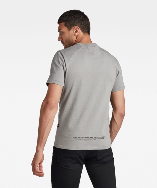 G-STAR（ジースター）の「SHOULDER PANEL R T-SHIRT（Tシャツ/カットソー・メンズ・グレー/ダークブラック・SMALL/MEDIUM/LARGE/X-SMALL/X-LARGE）」の16枚目の写真