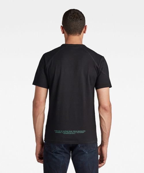 G-STAR（ジースター）の「SHOULDER PANEL R T-SHIRT（Tシャツ/カットソー・メンズ・グレー/ダークブラック・SMALL/MEDIUM/LARGE/X-SMALL/X-LARGE）」の3枚目の写真