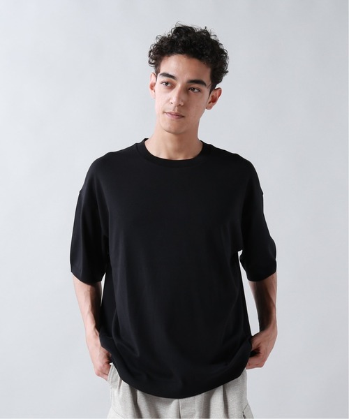 JOURNAL STANDARD（ジャーナルスタンダード）の「セーターマシン カットクルーネックニット（Tシャツ/カットソー・メンズ・ブラック/ベージュ/グレー・MEDIUM/LARGE）」の2枚目の写真