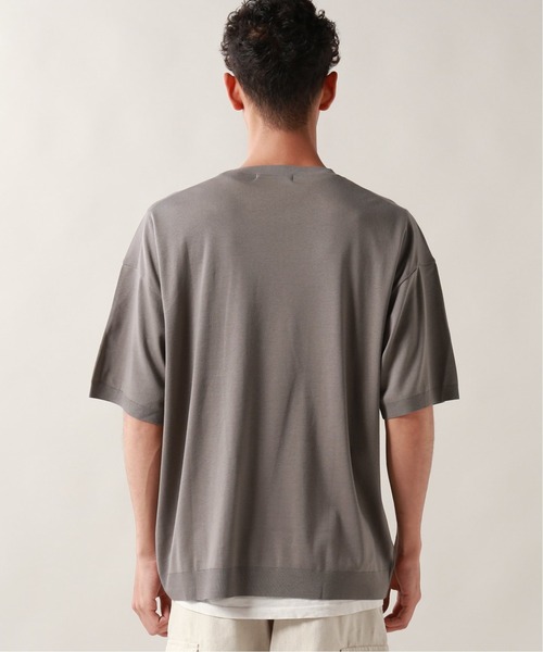 JOURNAL STANDARD（ジャーナルスタンダード）の「セーターマシン カットクルーネックニット（Tシャツ/カットソー・メンズ・ブラック/ベージュ/グレー・MEDIUM/LARGE）」の7枚目の写真
