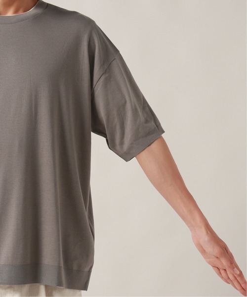JOURNAL STANDARD（ジャーナルスタンダード）の「セーターマシン カットクルーネックニット（Tシャツ/カットソー・メンズ・ブラック/ベージュ/グレー・MEDIUM/LARGE）」の10枚目の写真