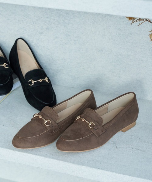 ROPE' PICNIC（ロペピクニック）の「【ROPE' PICNIC PASSAGE byHARUTA】ビット付きフラットローファー（ローファー・レディース・ブラック/チャコールグレー/グリーン系その他/ブラウン系その他2・22.5cm/23.0cm/23.5cm/24.0cm/24.5cm/25.0cm）」の3枚目の写真