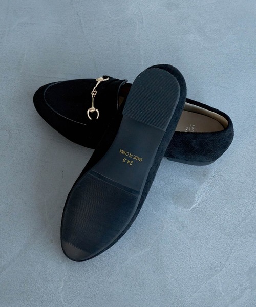 ROPE' PICNIC（ロペピクニック）の「【ROPE' PICNIC PASSAGE byHARUTA】ビット付きフラットローファー（ローファー・レディース・ブラック/チャコールグレー/グリーン系その他/ブラウン系その他2・22.5cm/23.0cm/23.5cm/24.0cm/24.5cm/25.0cm）」の7枚目の写真