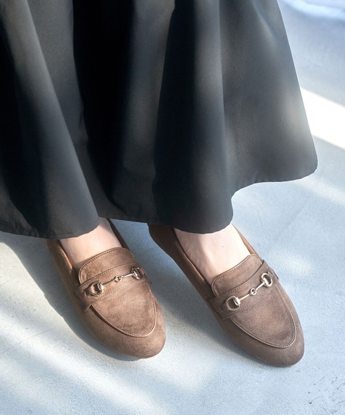 ROPE' PICNIC（ロペピクニック）の「【ROPE' PICNIC PASSAGE byHARUTA】ビット付きフラットローファー（ローファー・レディース・ブラック/チャコールグレー/グリーン系その他/ブラウン系その他2・22.5cm/23.0cm/23.5cm/24.0cm/24.5cm/25.0cm）」の6枚目の写真