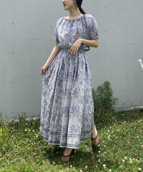 AS KNOW AS PINKY（アズノゥアズピンキー）の「リバーシブルなインドおでかけスカート（スカート・レディース・グリーン系/ネイビー系/ピンク系・FREE）」の20枚目の写真