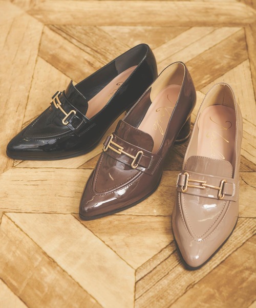 NOELA（ノエラ）の「ビット付ヒールローファー（ローファー・レディース・ベージュ/モカ/ブラック・S/M/L）」の4枚目の写真