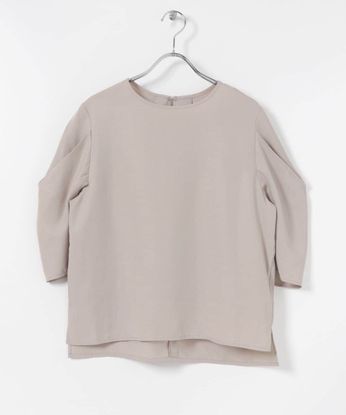 SENSE OF PLACE by URBAN RESEARCH（センスオブプレイスバイアーバンリサーチ）の「タックスリーブブラウス(5分袖)（シャツ/ブラウス・レディース・ブラック/ブルー/ライトベージュ/アイボリー・ONE）」の3枚目の写真