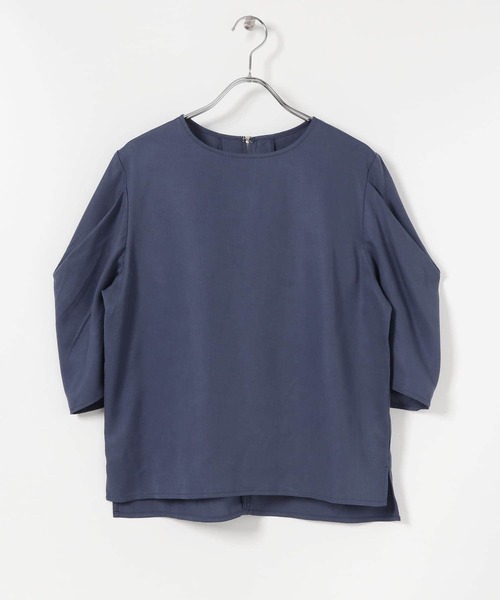 SENSE OF PLACE by URBAN RESEARCH（センスオブプレイスバイアーバンリサーチ）の「タックスリーブブラウス(5分袖)（シャツ/ブラウス・レディース・ブラック/ブルー/ライトベージュ/アイボリー・ONE）」の4枚目の写真