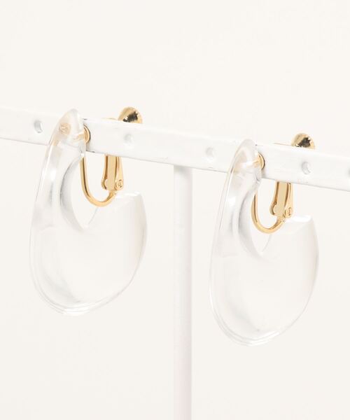 kutir（クティール）の「マーブルクリアイヤリング（イヤリング・レディース・ブラウン/オリーブ/クリア/モカ/ライトベージュ・FREE）」の17枚目の写真