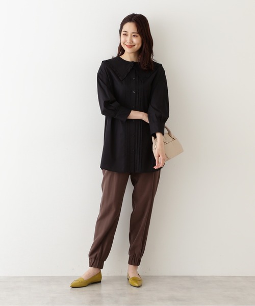 NATURAL BEAUTY BASIC（ナチュラルビューティーベーシック）の「ポインテッドローファーカッター（パンプス・レディース・ブラック/イエロー/グレイッシュベージュ・SMALL/MEDIUM/LARGE）」の7枚目の写真