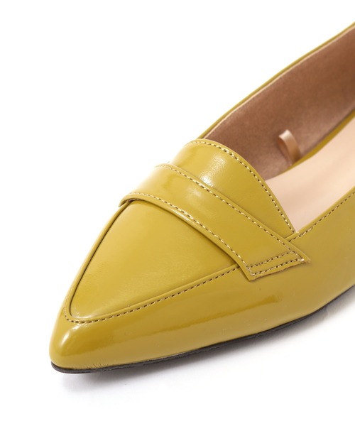 NATURAL BEAUTY BASIC（ナチュラルビューティーベーシック）の「ポインテッドローファーカッター（パンプス・レディース・ブラック/イエロー/グレイッシュベージュ・SMALL/MEDIUM/LARGE）」の16枚目の写真