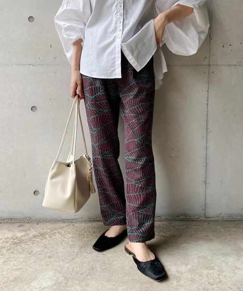 CAPRICIEUX LE'MAGE（カプリシューレマージュ）の「キカガライージーパンツ（その他パンツ・レディース・ブラック/グリーン・FREE）」の15枚目の写真