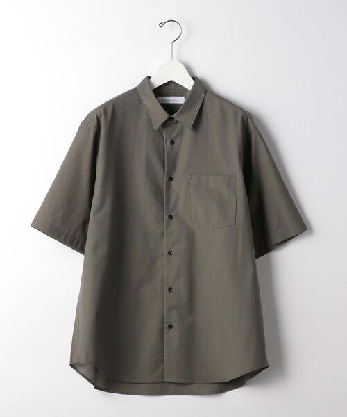 green label relaxing(グリーンレーベルリラクシング)の「<green label relaxing>トリコットコード ジャストルーズ 半袖 シャツ(シャツ/ブラウス・メンズ・ブラック/オリーブ/モカ・SMALL/MEDIUM/LARGE)」の11枚目の写真