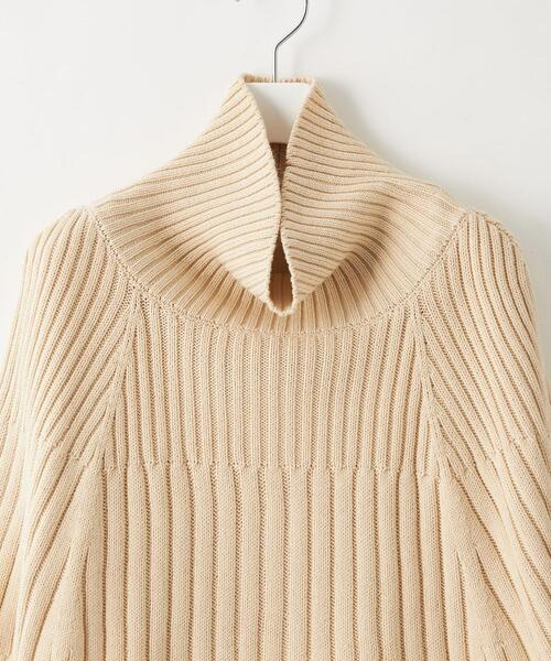 EMMEL REFINES（エメルリファインズ）の「＜EMMEL REFINES（エメル リファインズ）＞EM ケープ付き マルチウェイニット（ニット/セーター・レディース・ブラック/ダークグレー/ナチュラル・FREE）」の7枚目の写真