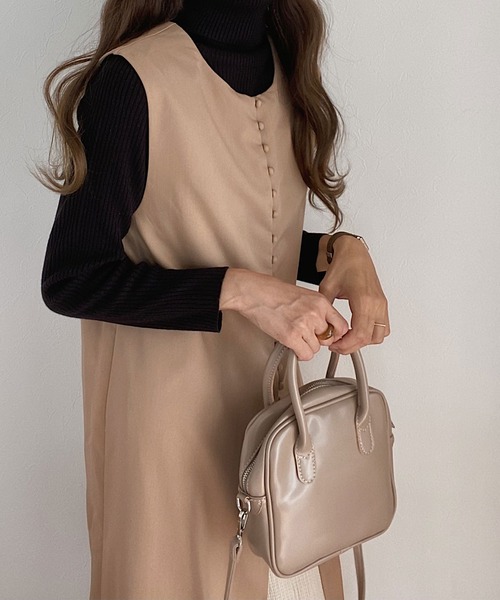 LAUIR（ラウアー）の「2wayロングジレ（ベスト・レディース・ブラック/ベージュ/キャメル・MEDIUM/LARGE）」の13枚目の写真