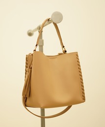 かがりデザインフェイクレザー２ＷＡＹショルダーバッグ