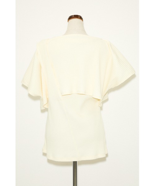 THROW by SLY(スローバイスライ)の「THROW LAYERED DESIGN TOPS レイヤードデザイン トップス(Tシャツ/カットソー・レディース・ホワイト/ブラック/グリーン・FREE)」の13枚目の写真