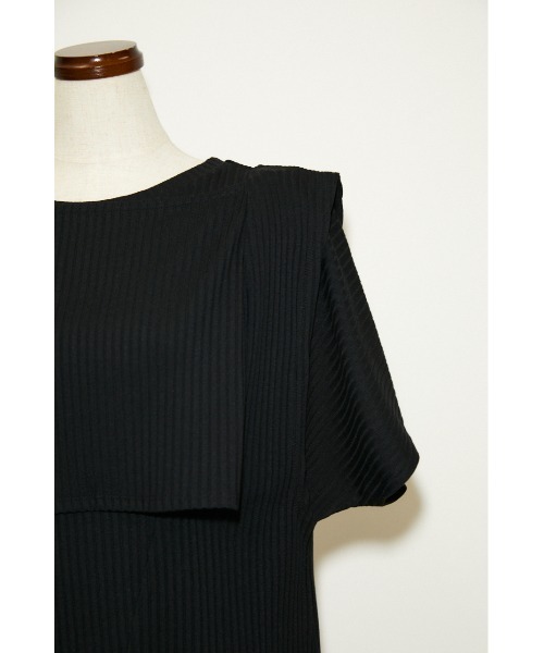 THROW by SLY(スローバイスライ)の「THROW LAYERED DESIGN TOPS レイヤードデザイン トップス(Tシャツ/カットソー・レディース・ホワイト/ブラック/グリーン・FREE)」の14枚目の写真