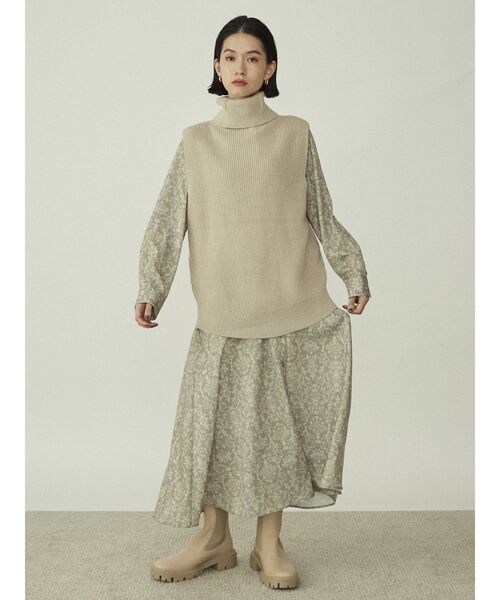 COTORICA（コトリカ）の「オフタートルベスト×フレアーシャツワンピース（ワンピース・レディース・オフホワイト/ブラウン/その他/その他1・FREE）」の9枚目の写真