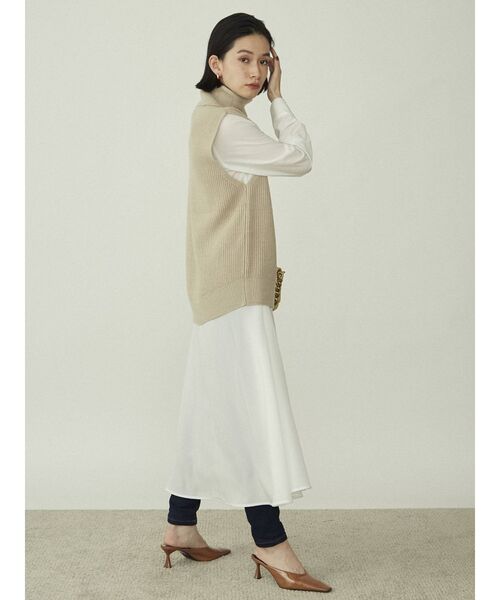 COTORICA（コトリカ）の「オフタートルベスト×フレアーシャツワンピース（ワンピース・レディース・オフホワイト/ブラウン/その他/その他1・FREE）」の6枚目の写真