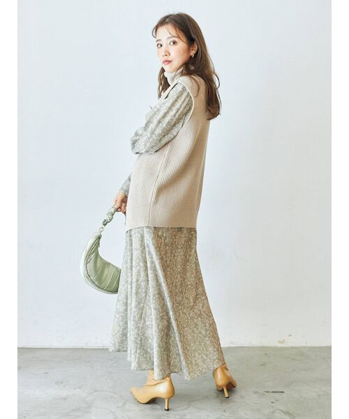 COTORICA（コトリカ）の「オフタートルベスト×フレアーシャツワンピース（ワンピース・レディース・オフホワイト/ブラウン/その他/その他1・FREE）」の7枚目の写真