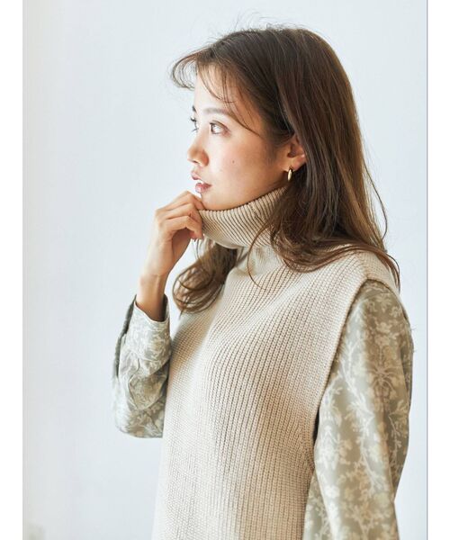 COTORICA（コトリカ）の「オフタートルベスト×フレアーシャツワンピース（ワンピース・レディース・オフホワイト/ブラウン/その他/その他1・FREE）」の14枚目の写真