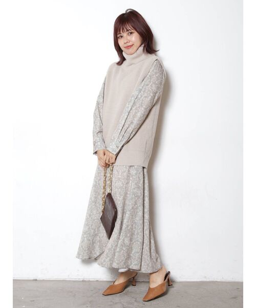 COTORICA（コトリカ）の「オフタートルベスト×フレアーシャツワンピース（ワンピース・レディース・オフホワイト/ブラウン/その他/その他1・FREE）」の19枚目の写真