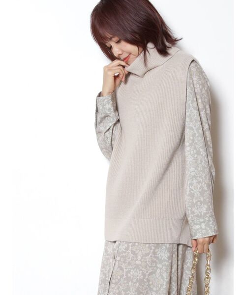 COTORICA（コトリカ）の「オフタートルベスト×フレアーシャツワンピース（ワンピース・レディース・オフホワイト/ブラウン/その他/その他1・FREE）」の8枚目の写真