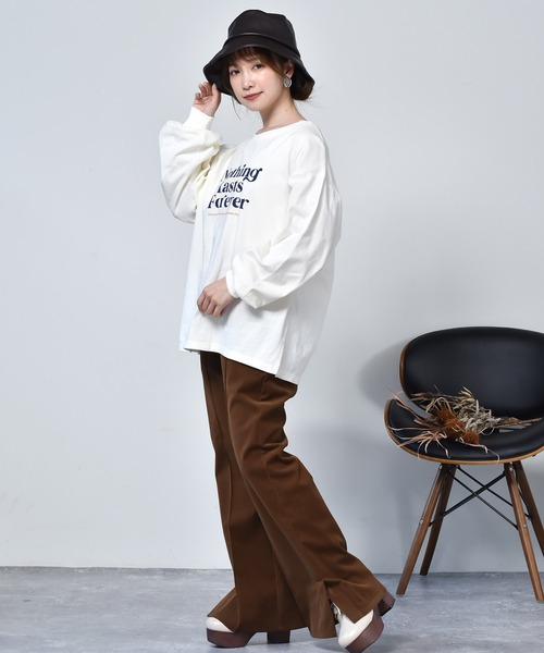 ems excite（エムズエキサイト）の「コーデュロイフレアパンツ（その他パンツ・レディース・ブラック/ブラウン/ボルドー/マスタード・S/M）」の21枚目の写真