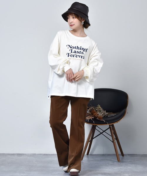 ems excite（エムズエキサイト）の「コーデュロイフレアパンツ（その他パンツ・レディース・ブラック/ブラウン/ボルドー/マスタード・S/M）」の11枚目の写真