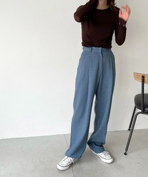 CANAL JEAN | via j(ヴィアジェイ) テンセルウールシアーロングTシャツ(Tシャツ/カットソー)