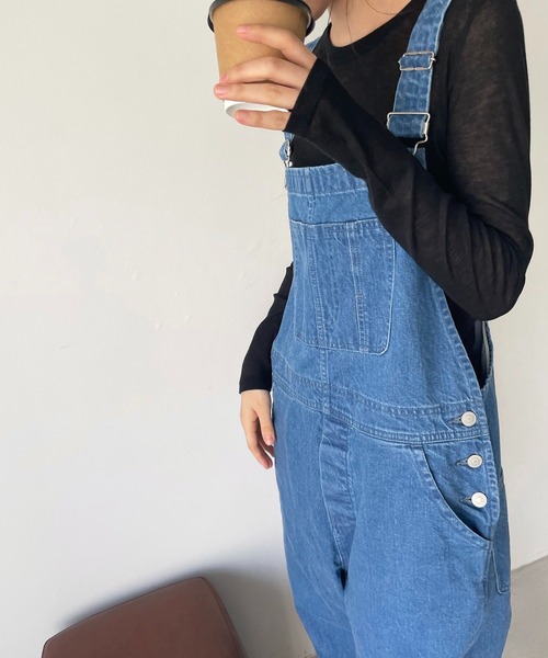 CANAL JEAN（キャナルジーン）の「via j(ヴィアジェイ) テンセルウールシアーロングTシャツ（Tシャツ/カットソー・レディース・ホワイト/ブラック/グレイッシュベージュ/ブラウン/ラベンダー・ONE SIZE）」の8枚目の写真