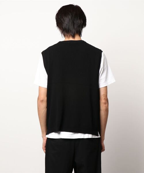 CIAOPANIC(チャオパニック)の「強撚コットンニットベスト(ニット/セーター・メンズ・ブラック/ブラウン/ボルドー・MEDIUM/LARGE)」の4枚目の写真