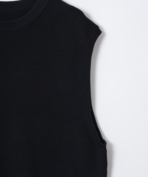 CIAOPANIC(チャオパニック)の「強撚コットンニットベスト(ニット/セーター・メンズ・ブラック/ブラウン/ボルドー・MEDIUM/LARGE)」の8枚目の写真