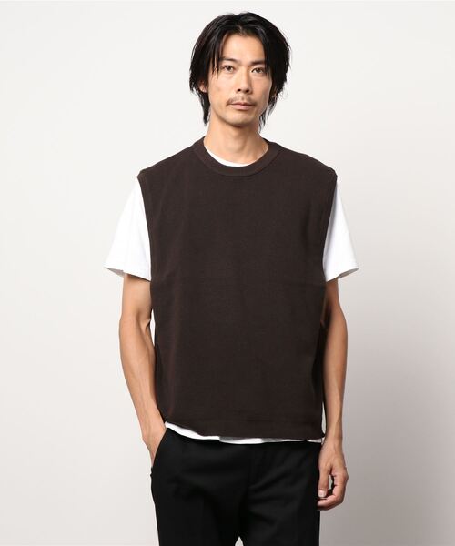 CIAOPANIC(チャオパニック)の「強撚コットンニットベスト(ニット/セーター・メンズ・ブラック/ブラウン/ボルドー・MEDIUM/LARGE)」の12枚目の写真