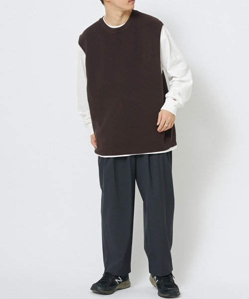 CIAOPANIC(チャオパニック)の「強撚コットンニットベスト(ニット/セーター・メンズ・ブラック/ブラウン/ボルドー・MEDIUM/LARGE)」の18枚目の写真
