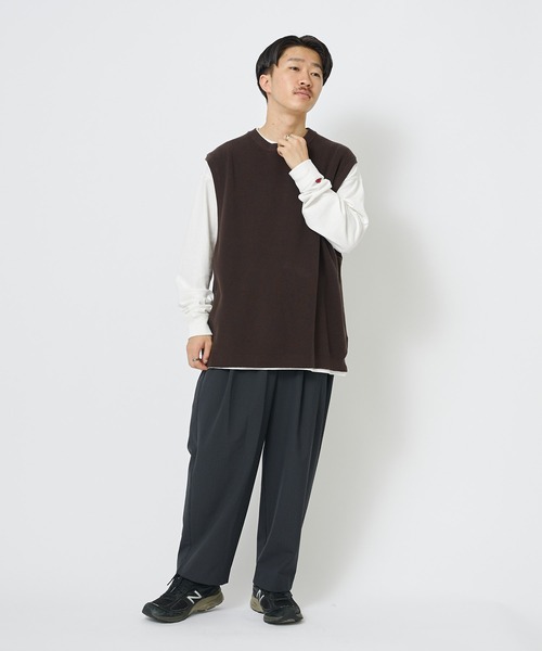 CIAOPANIC(チャオパニック)の「強撚コットンニットベスト(ニット/セーター・メンズ・ブラック/ブラウン/ボルドー・MEDIUM/LARGE)」の17枚目の写真