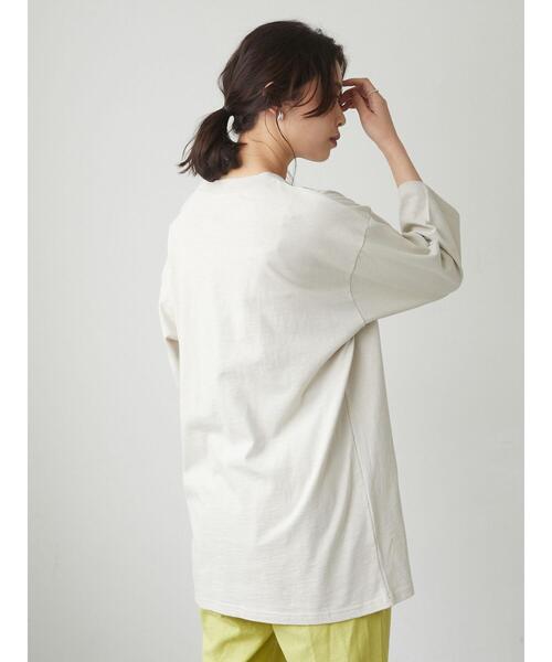 Green　Parks（グリーンパークス）の「■RUSSELL ATHLETIC プリントロンT＊（Tシャツ/カットソー・レディース・チャコールグレー/ピンク/アイボリー/ラベンダー・FREE）」の18枚目の写真