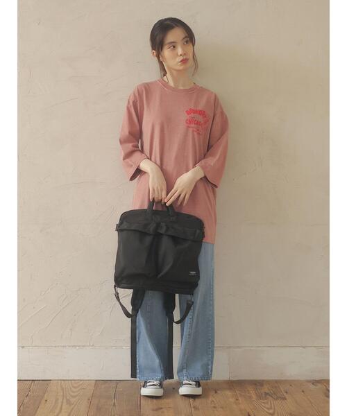 Green　Parks（グリーンパークス）の「■RUSSELL ATHLETIC プリントロンT＊（Tシャツ/カットソー・レディース・チャコールグレー/ピンク/アイボリー/ラベンダー・FREE）」の14枚目の写真