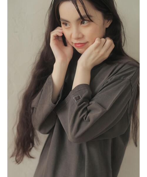 Green　Parks（グリーンパークス）の「■RUSSELL ATHLETIC プリントロンT＊（Tシャツ/カットソー・レディース・チャコールグレー/ピンク/アイボリー/ラベンダー・FREE）」の11枚目の写真