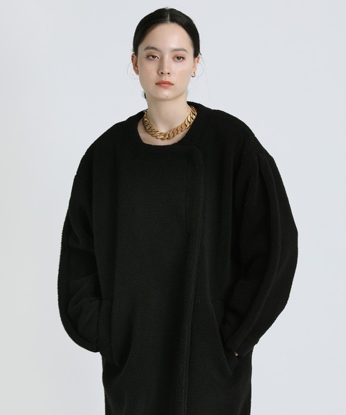 select MOCA(セレクトモカ)の「2021 AW ロングボアコート(その他アウター・レディース・ブラック/ネイビー/ライトベージュ・FREE)」の17枚目の写真