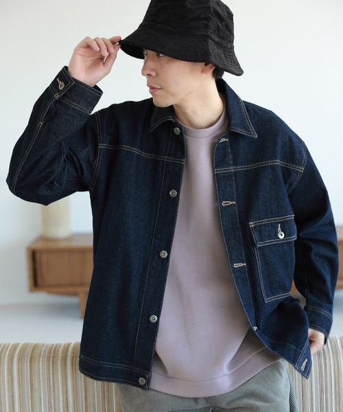 LAKOLE（ラコレ）の「デニムトラックジャケット / 217592（デニム