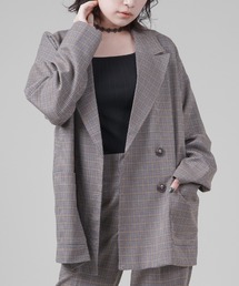 SPINNS | 【セットアップ対応】チェックテーラードジャケット(テーラードジャケット)