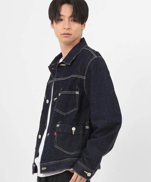 Levi's RED(リーバイスレッド)の「【Levi’s Red/リーバイス レッド】ルーズフィット デニムジャケット/ TRUCKER JACKET(デニムジャケット・メンズ・インディゴブルー・S/M/L)」の5枚目の写真