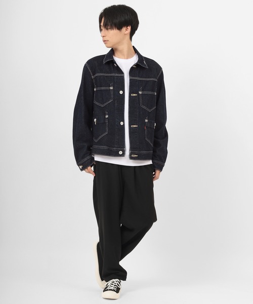 Levi's RED(リーバイスレッド)の「【Levi’s Red/リーバイス レッド】ルーズフィット デニムジャケット/ TRUCKER JACKET(デニムジャケット・メンズ・インディゴブルー・S/M/L)」の4枚目の写真