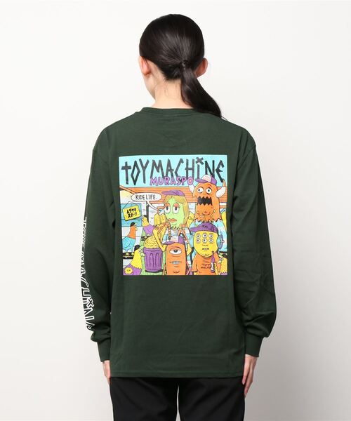セール ムラサキスポーツ別注 Toymachine トイマシーン Tm Paint ティーエムペイント Muraspoムラスポ ビッグシルエット ロゴロンt Mtmfblt3 Lady Tシャツ カットソー Toy Machine トイ マシーン のファッション通販 Zozotown