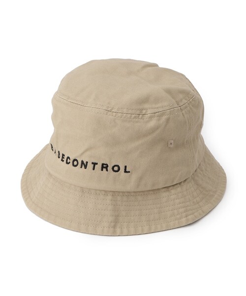 BASECONTROL（ベースコントロール）の「◆ロゴ刺繍 コットンツイル バケットハット（ハット・メンズ・アイボリー/ブラック/ベージュ/ネイビー・99）」の3枚目の写真