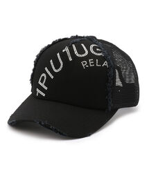 1piu1uguale3 RELAX | 1PIU1UGUALE3 RELAX/ウノピゥ ウノ ウグァーレ トレ リラックス/RHINESTONE ARCH LOGO CAP(キャップ)
