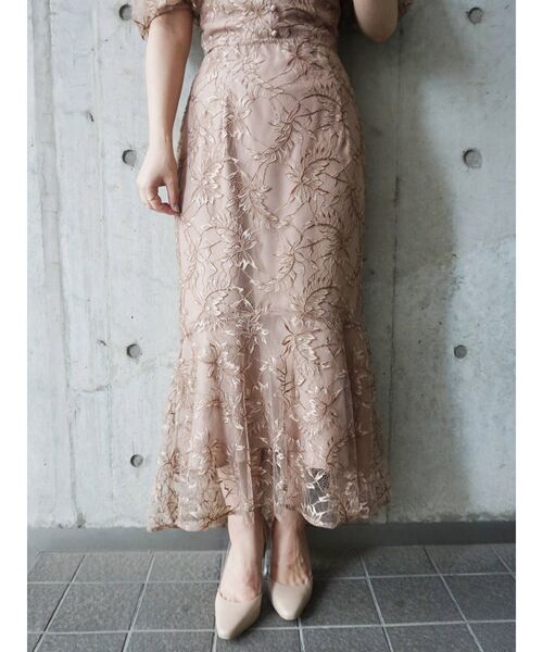 MERCURYDUO（マーキュリーデュオ）の「レースイレヘムマーメイドスカート（スカート・レディース・アイボリー/ブルー/ブラウン・SMALL/MEDIUM）」の11枚目の写真